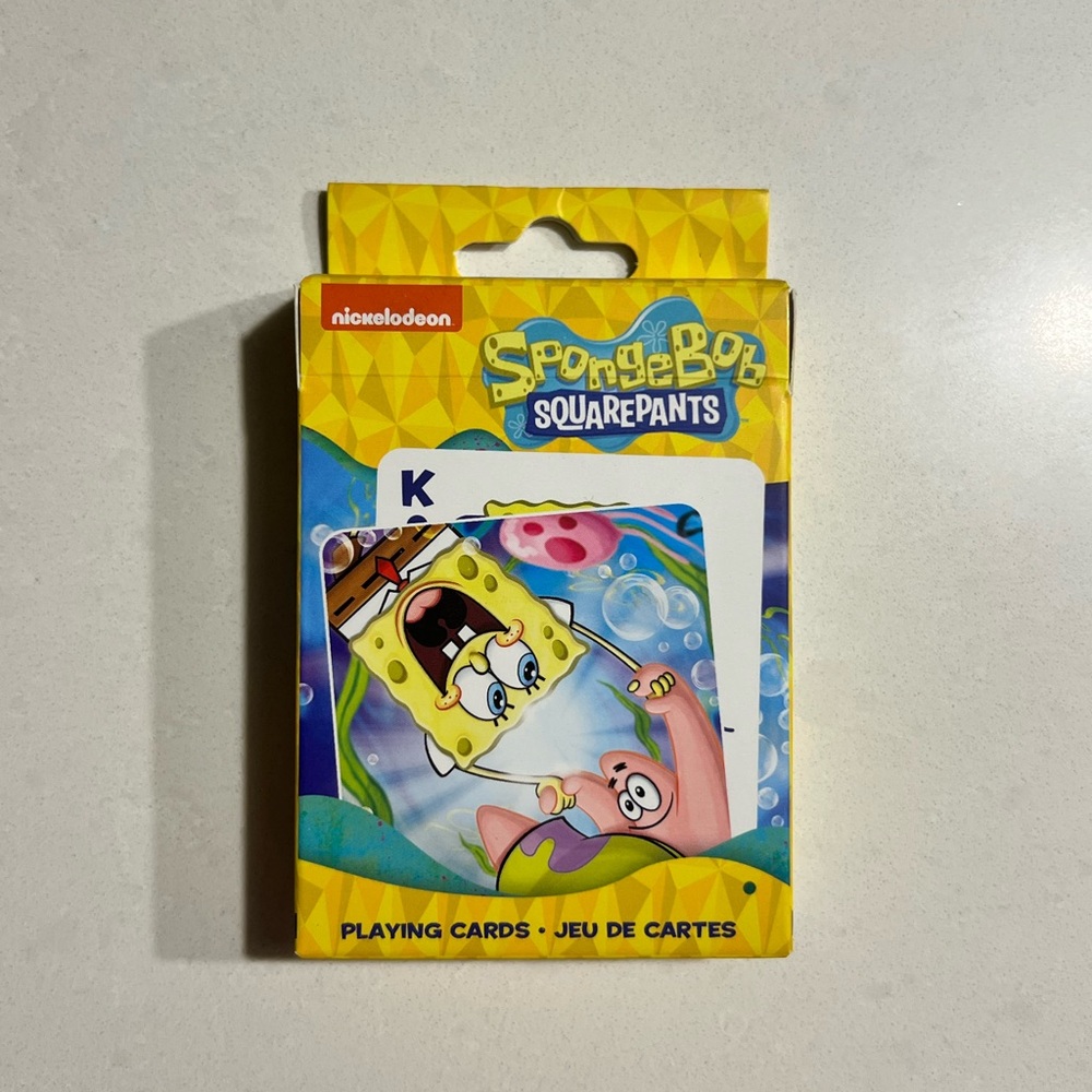 Nickelodeon SpongeBob SquarePants Yellow Playing Cards
